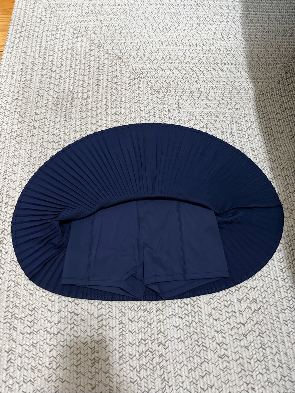 ALO Matching Crop Tank Top + Pleated Tennis Skort Set – Navy Blue - Picture 3 of 3